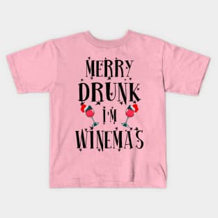 Merry Winemas. Kids T-Shirt